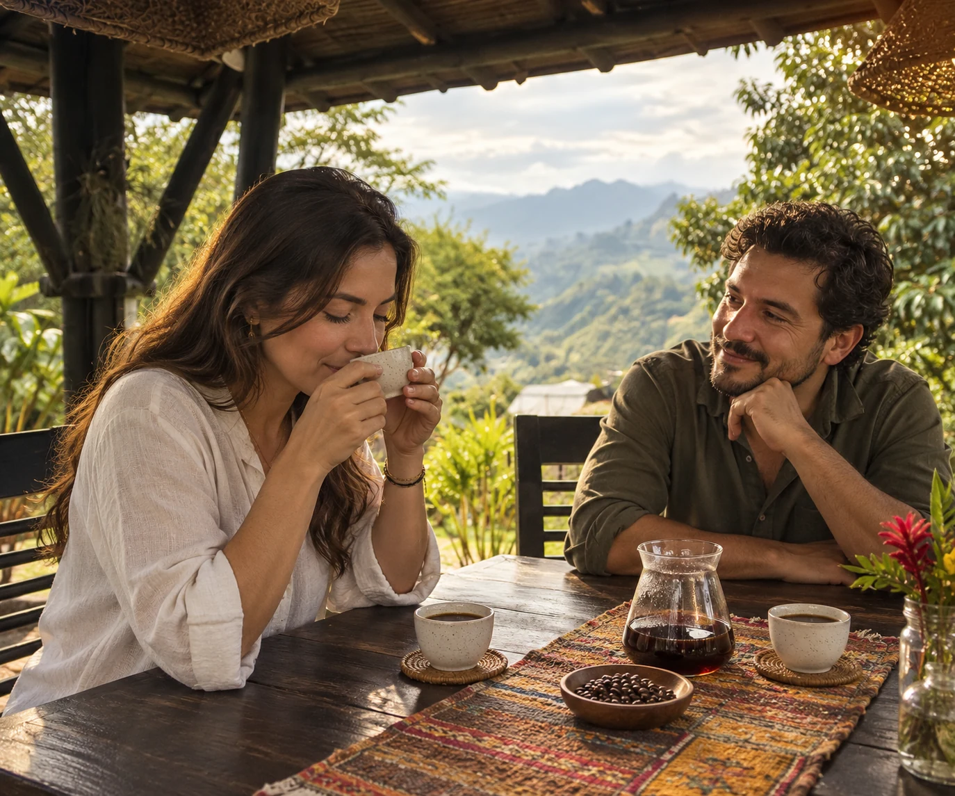 El origen en una taza